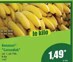 Bananes cavendish