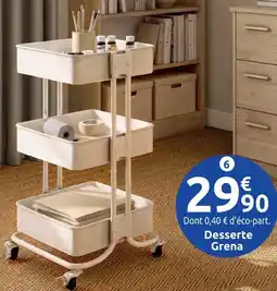 Compactor desserte grena 3 étages sur roulettes
