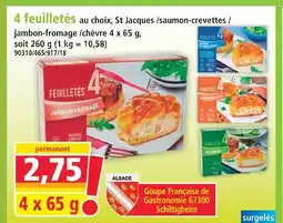 4 feuilletés
