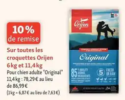 Orijen - sur toutes les croquettes
