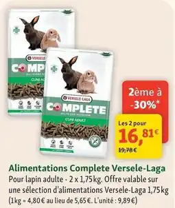 Versele laga - alimentations complete