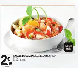 Salade de Gambas aux Mandarines