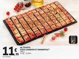 66 Toasts Pizza Jambon et Emmental