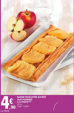 Bande Feuilletée Sucrée aux Pommes