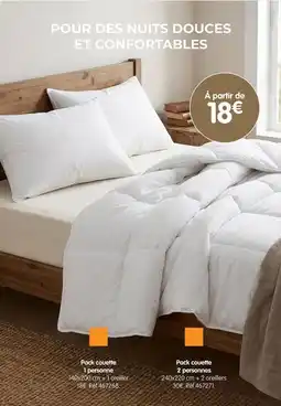 Pack couette 2 personnes