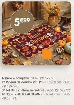 Vichy - 1 pelle + balayette 2, rideau de douche