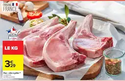 Le Porc Français Porc : côte à griller
