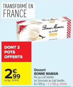 BONNE MAMAN Dessert