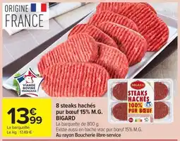 BIGARD Steaks hachés