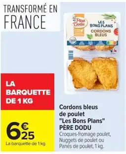 PÈRE DODU Cordons bleus de poulet