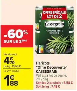 Cassegrain Haricots Verts Extra-Fins