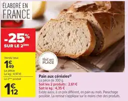 Pain aux céréales