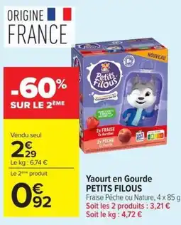 Petits Filous Yaourt en Gourde