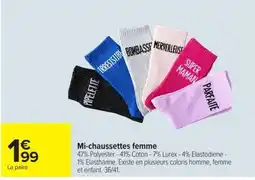 Mi-chaussettes femme