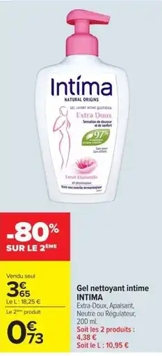 Intima Gel lavant intime quotidien