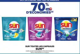 Sun sur toutes les capsules