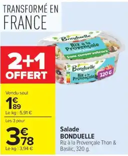 BONDUELLE Salade Riz à la Provençale Thon & Basilic