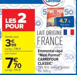 Emmental râpé Maxi Format