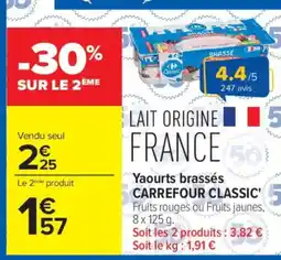 Carrefour Classic' Yaourts brassés