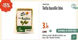 TAIFUN Tofu basilic bio