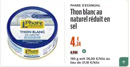 Phare d'Eckmühl Thon blanc au naturel réduit en sel