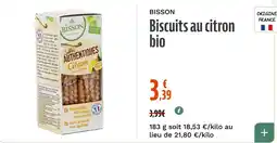 Bisson Biscuits au citron bio