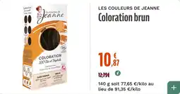 LES COULEURS DE JEANNE Coloration brun
