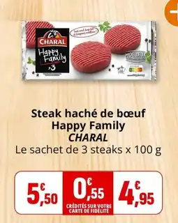 CHARAL Steak haché de bœuf
