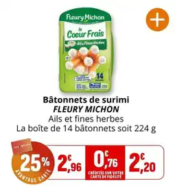 FLEURY MICHON Bâtonnets de surimi