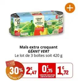 Géant Vert Maïs extra croquant