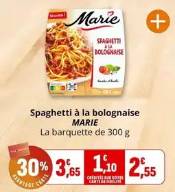 MARIE Spaghetti à la bolognaise