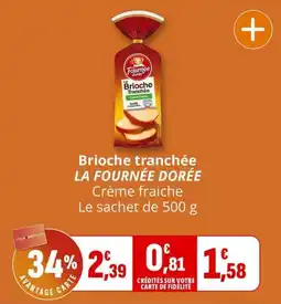 LA FOURNÉE DORÉE Brioche tranchée
