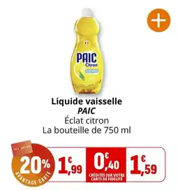 PAIC Liquide vaisselle