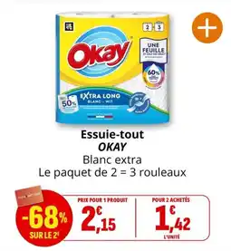 Okay Essuie-tout Blanc extra