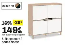 Rangement 4 portes Nordic