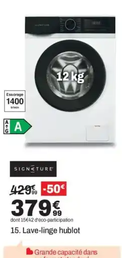 SIGNATURE Lave-linge hublot