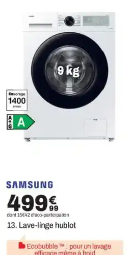SAMSUNG Lave-linge hublot