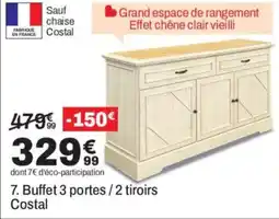 Costal Buffet 3 portes / 2 tiroirs