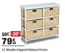 Natura Meuble d'appoint 6 tiroirs