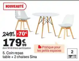 Sina Coin repas