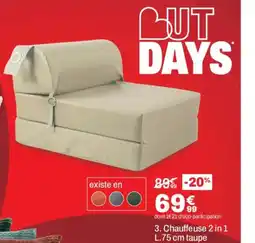 BUT DAYS Chauffeuse 2 in 1