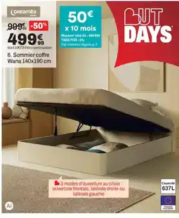 Dreaméa Sommier coffre Wana