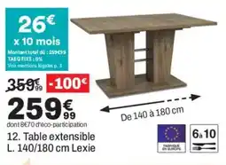 Lexie Table extensible