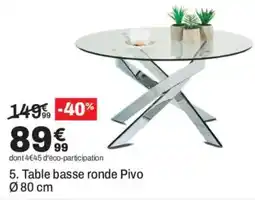 Pivo Table basse ronde
