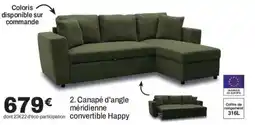 Happy Canapé d'angle méridienne convertible