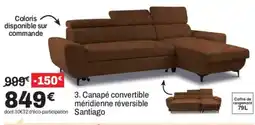 Santiago Canapé convertible méridienne réversible