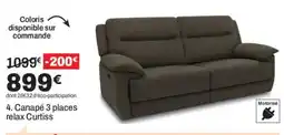 Curtiss Canapé 3 places relax