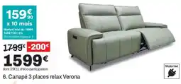Verona Canapé 3 places relax