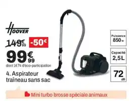 HOOVER Aspirateur traîneau sans sac