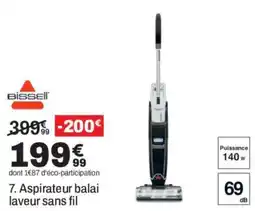 Bissell Aspirateur balai laveur sans fil